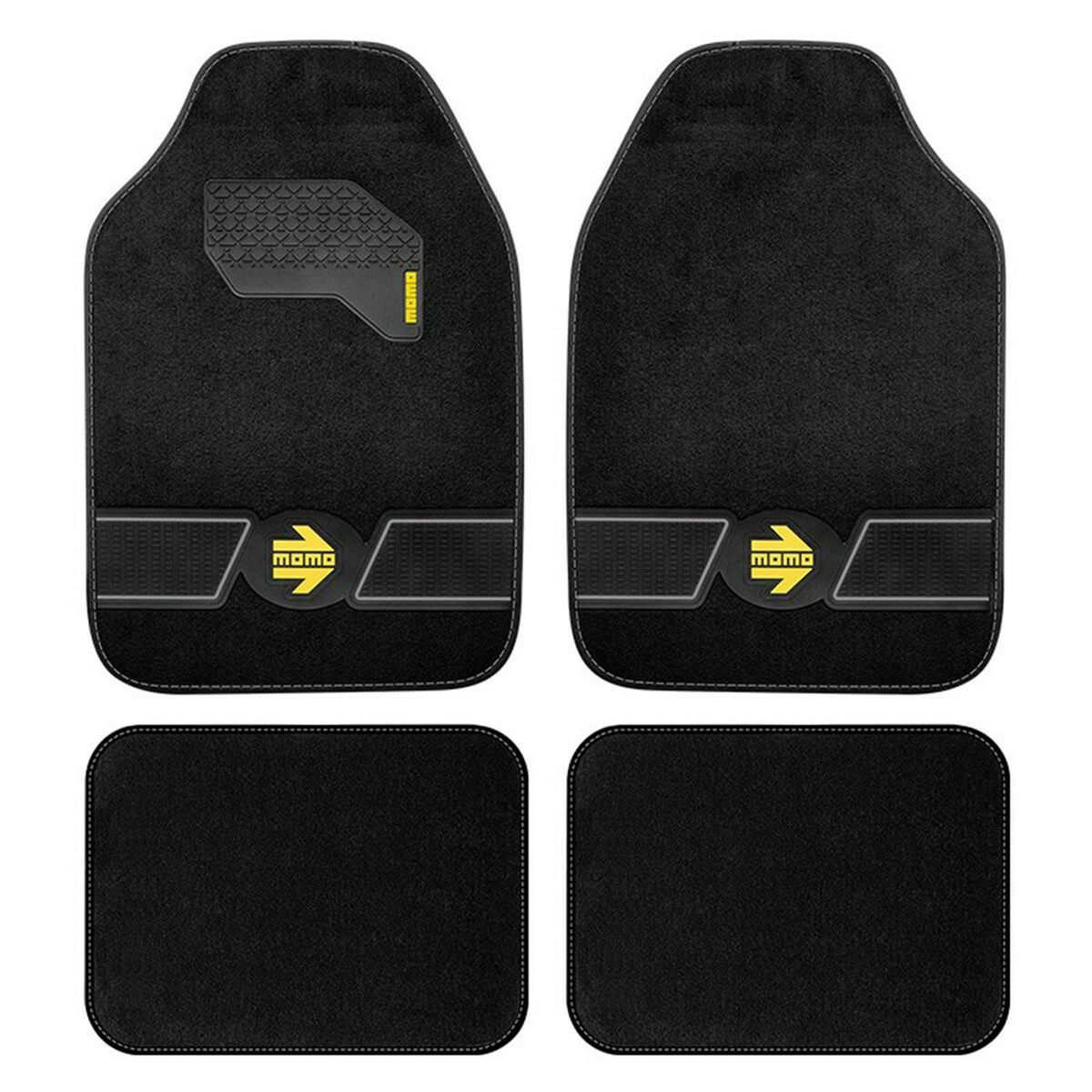 Set di Tappetini per Auto MOMO MOMLCM4FUBG Universale 4 Pezzi